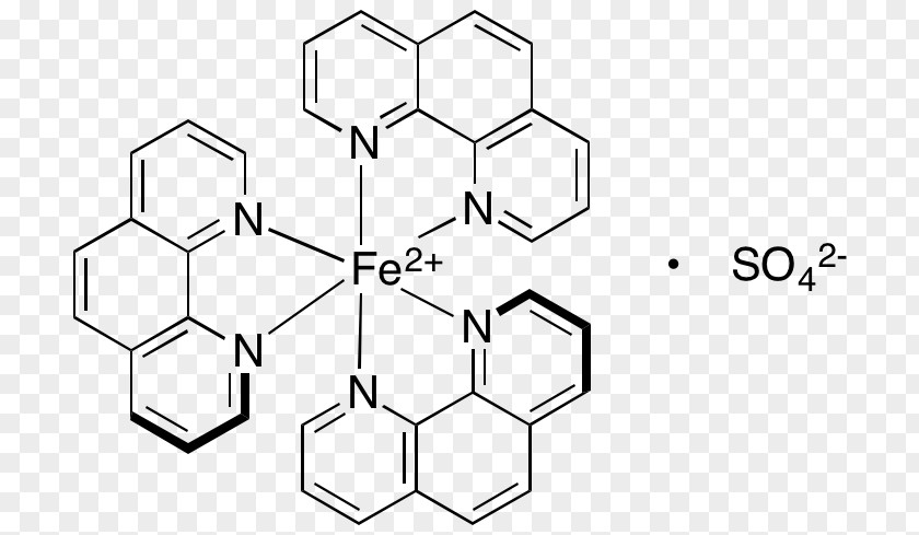 Iron Ferroin Phenanthroline Chemistry Iron(II) Sulfate PNG