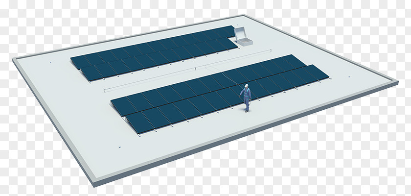 Solar Power Panels Top Line Angle PNG