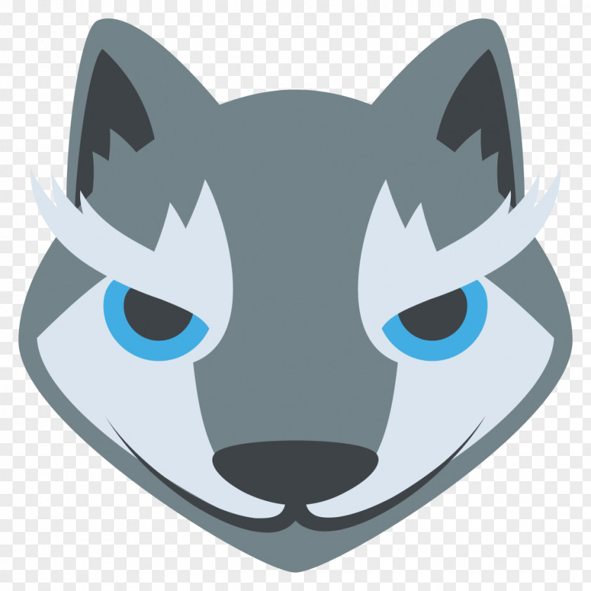 Wolf Gray Emoji Text Messaging Emoticon PNG