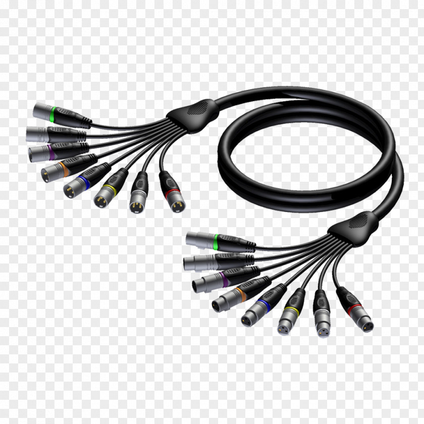 XLR Connector Audio Multicore Cable Electrical Phone PNG