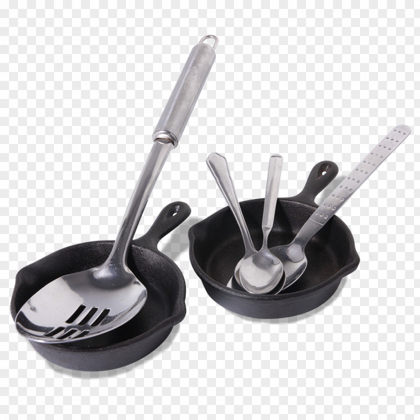 Canteen Brochure Cutlery Tableware Spoon Cast Iron Frying Pan PNG