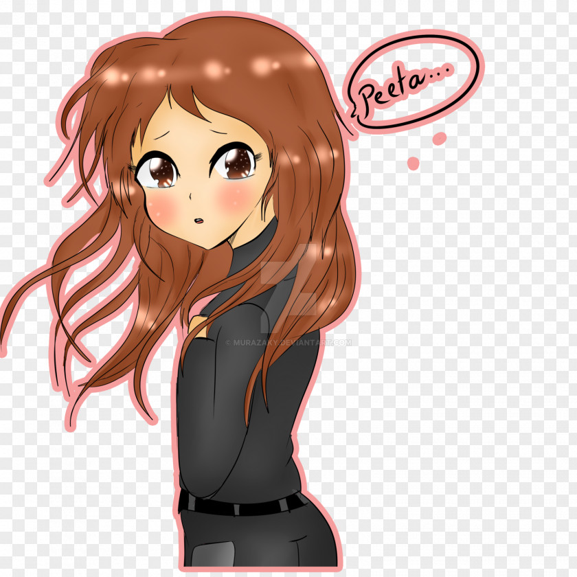 Hair Long Black Brown Coloring PNG