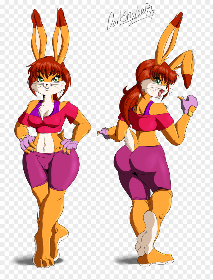 Raddish Character Sheet Easter Bunny Cartoon PNG