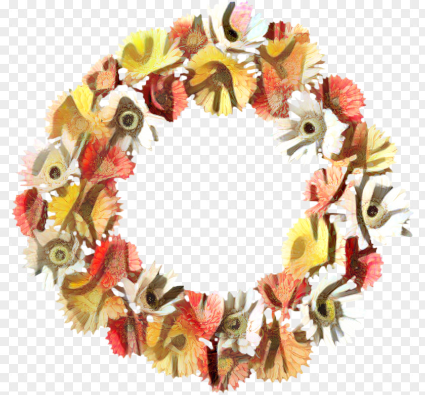 Leaf Lei Flowers Background PNG