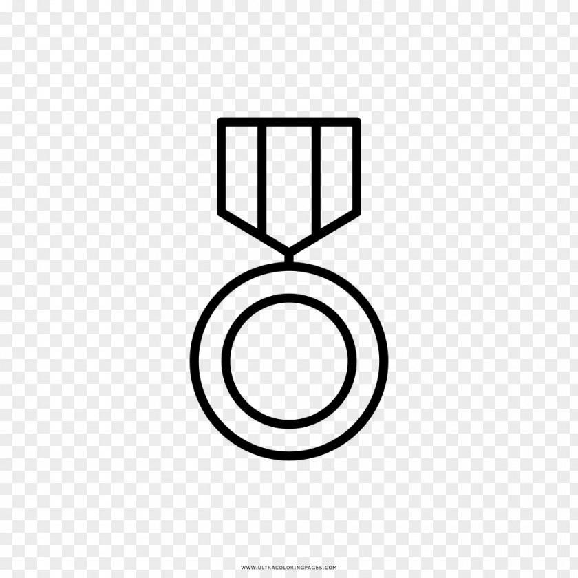 Medal Coloring Book Drawing Black And White Ausmalbild PNG