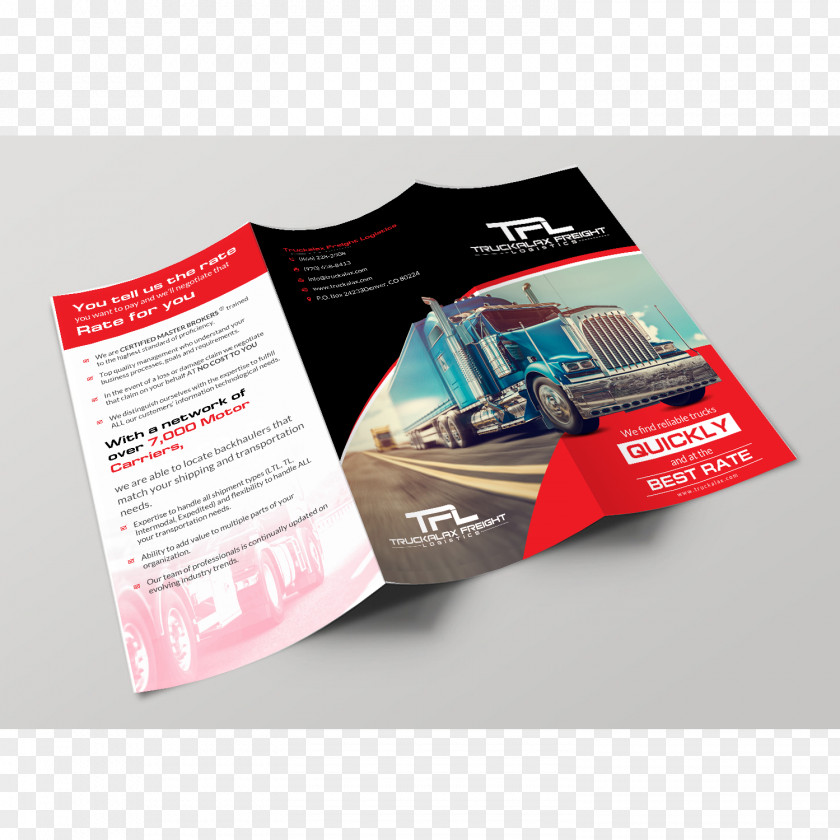 Tri Fold Brand Brochure PNG