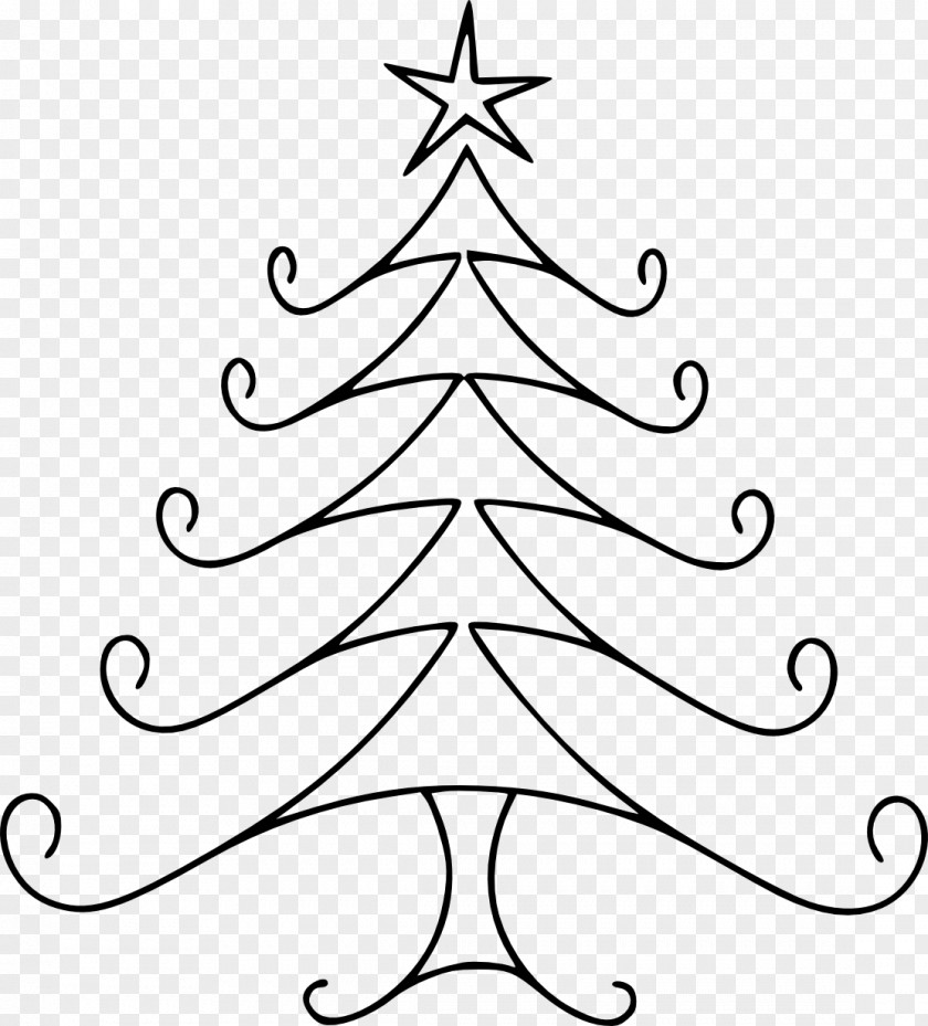 Christmas Template Drawing Tree Line Art Clip PNG