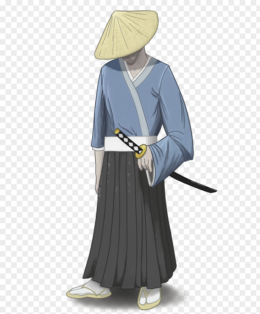 Samurai Drawing Costume Design Uniform Outerwear Figurine PNG