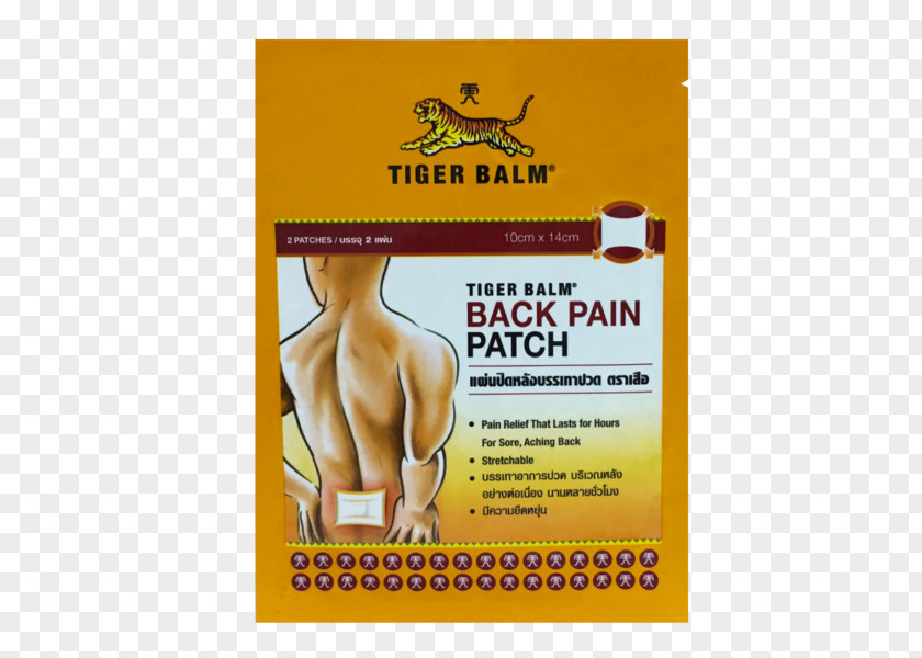 Back Pain Tiger Balm Transdermal Analgesic Patch Human Adhesive Bandage Health Care PNG
