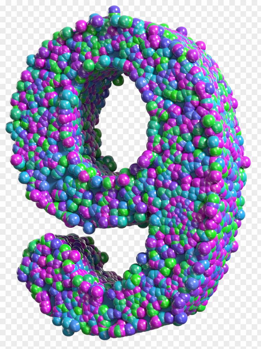 Colorful Number Clip Art PNG