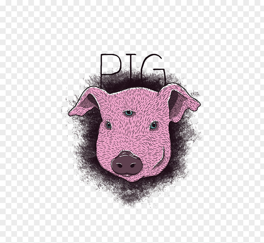 Load Shiva 3rd Eye Pig Snout Pink M PNG