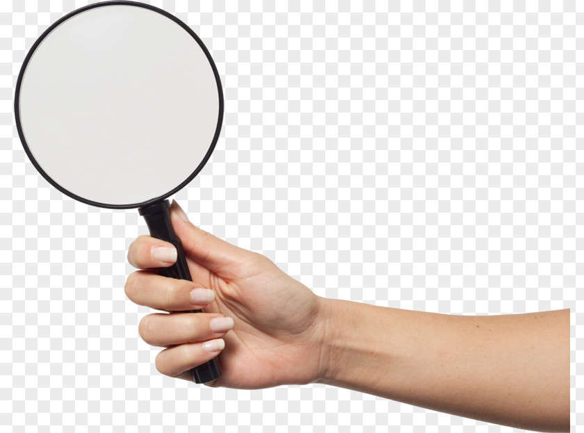 Magnifying Glass Light Hand PNG