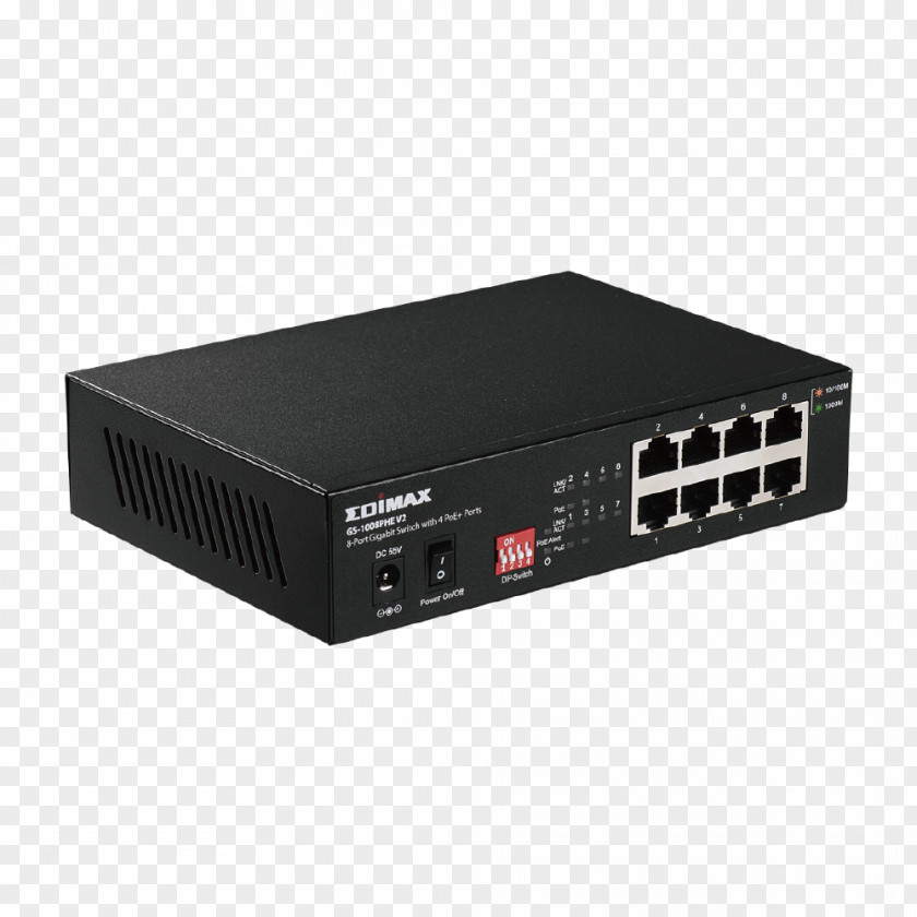 Computer Network Switch Gigabit Ethernet Power Over Port PNG
