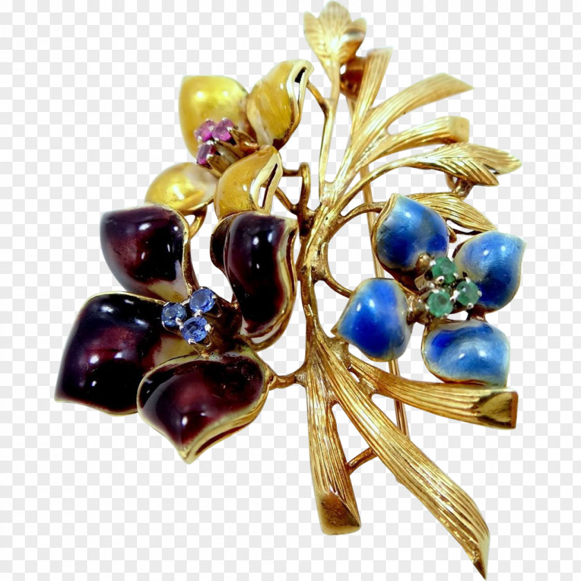 Fine Bouquet Brooch Jewellery Flower Gemstone Ruby PNG