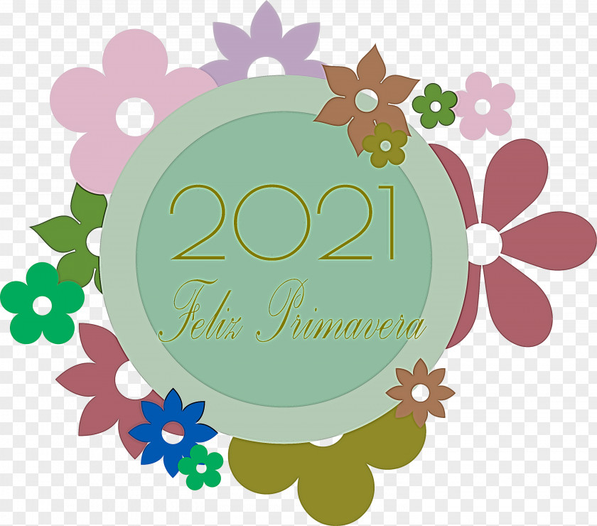 Happy Spring Frame 2021 PNG