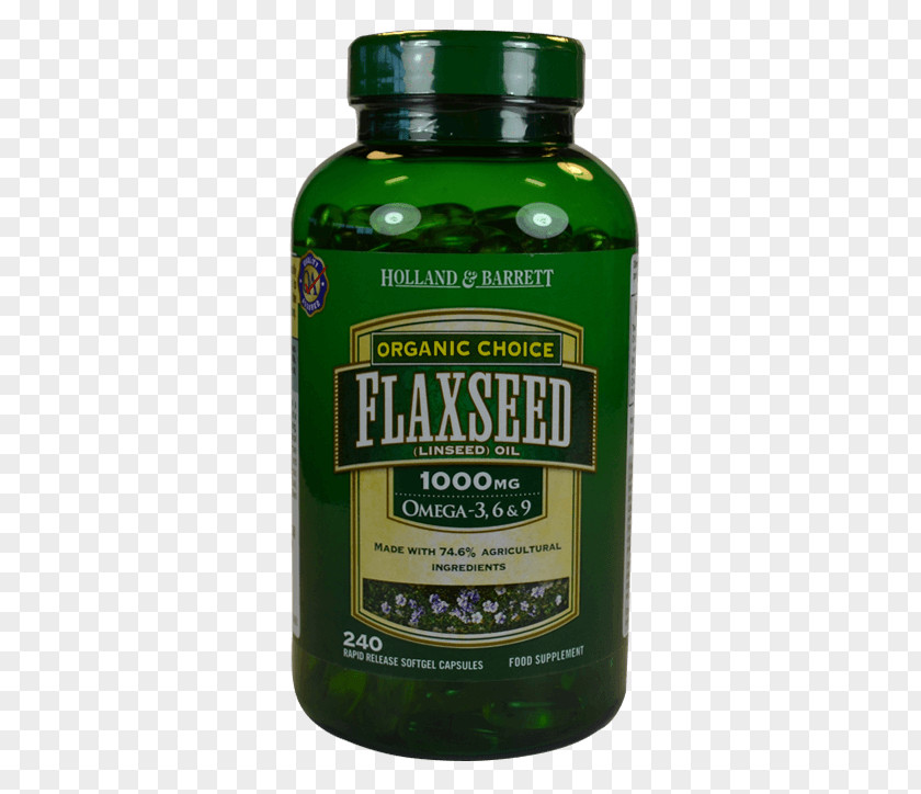Oil Dietary Supplement Linseed Capsule Food Holland & Barrett PNG