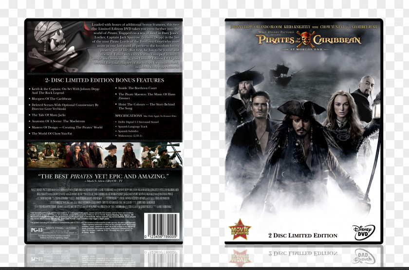 Pirates Of The Caribbean Caribbean: At World's End Film DVD Hoist Colours PNG