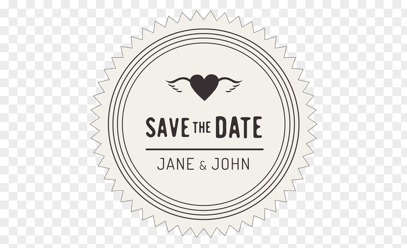 Wedding Invitation Save The Date Logo Font PNG