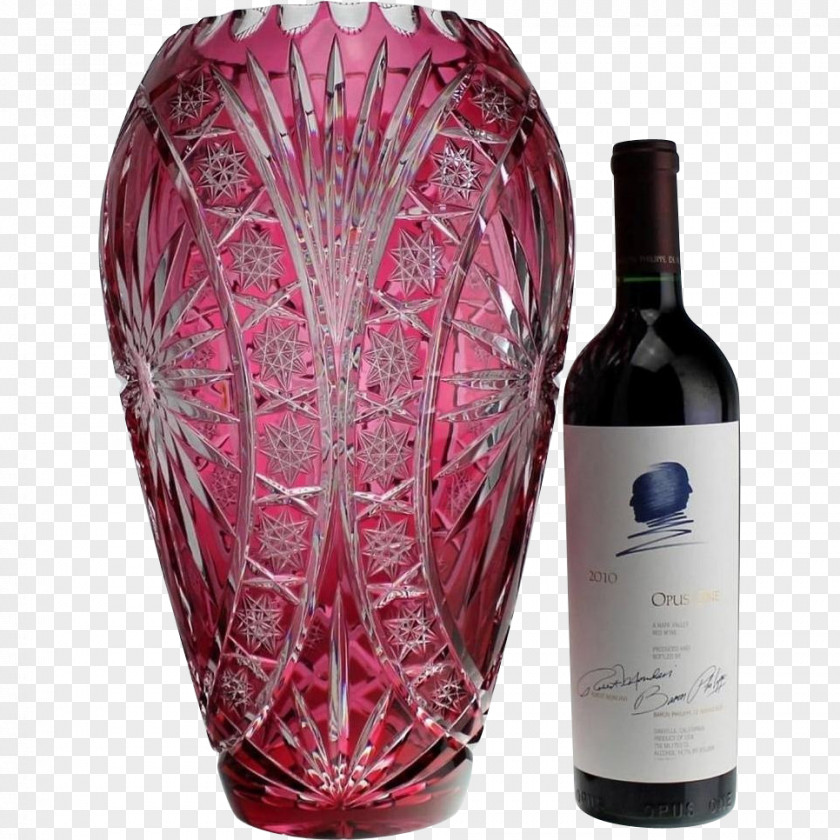 Wine Opus One Winery Liqueur Glass Bottle PNG