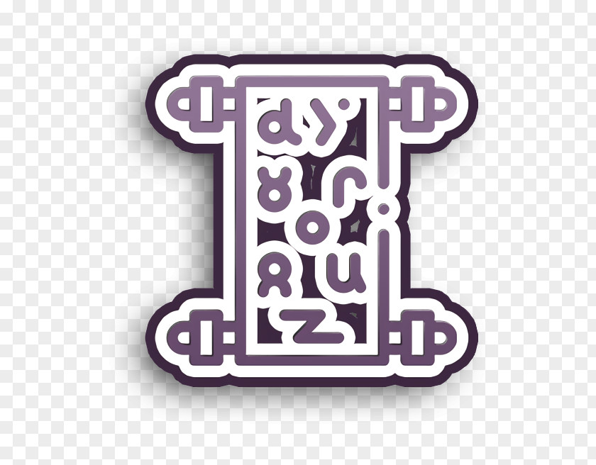 Archeology Icon Manuscript Scroll PNG