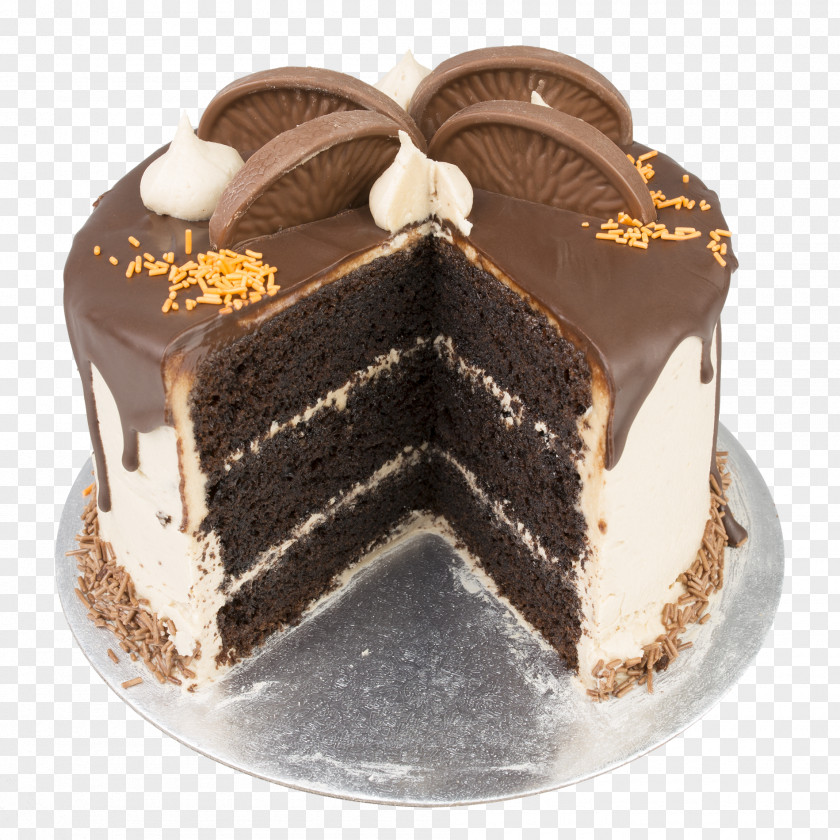 Chocolate Cake German Sachertorte Truffle PNG