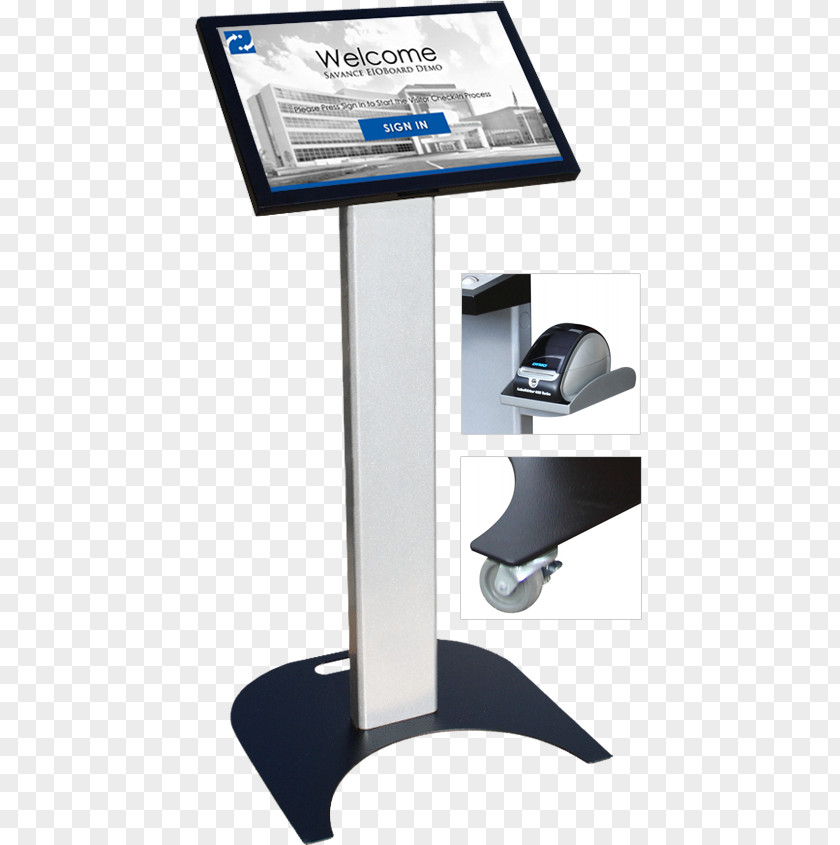 Computer Interactive Kiosks Label Printer Touchscreen PNG