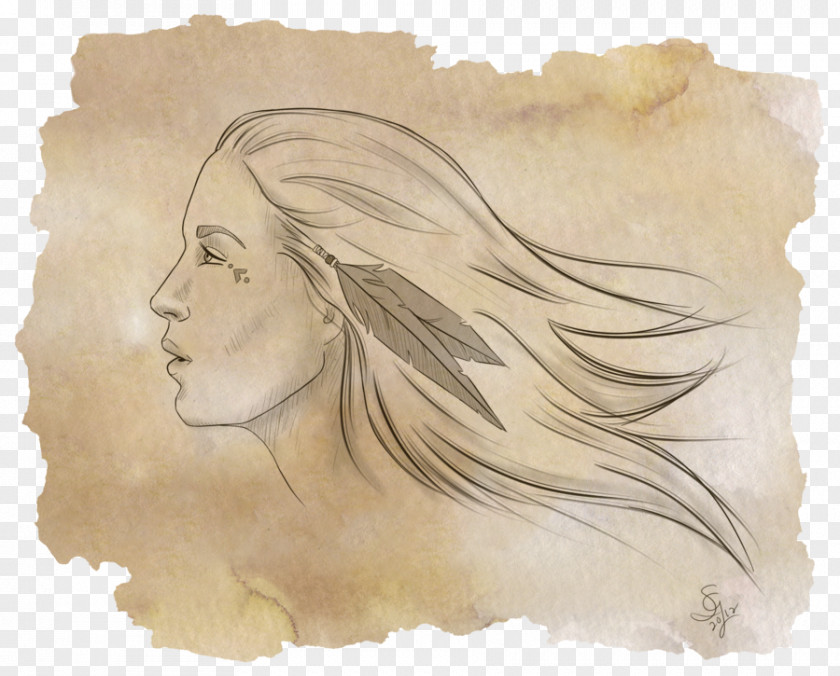Dreamcather Drawing Watercolor Painting Sketch PNG