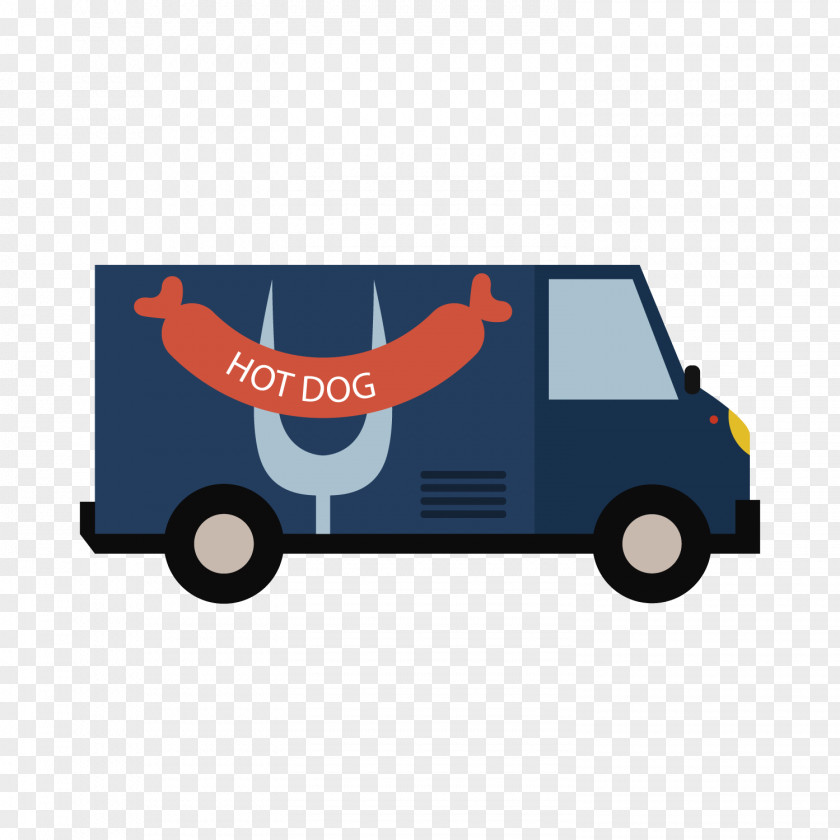 Hot Dog Dining Car Body Advertising Automotive Design PNG