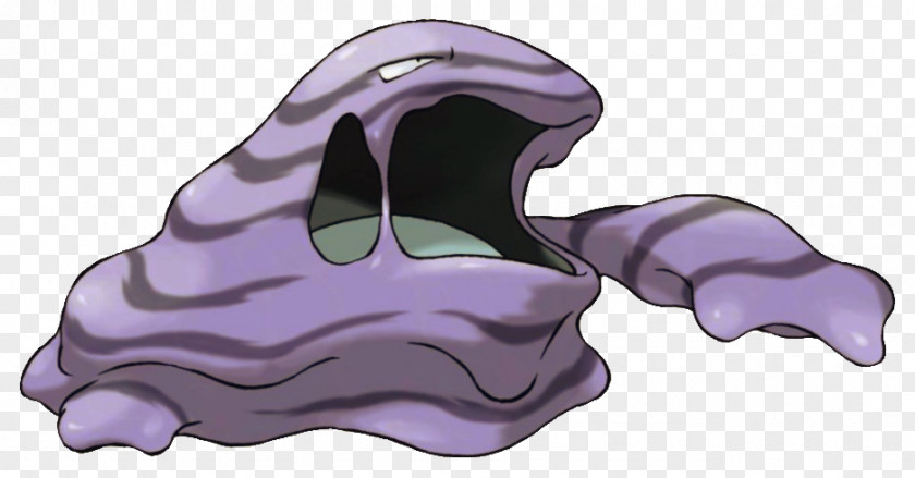 Pokemon Go Pokémon Red And Blue GO Muk Black & White PNG