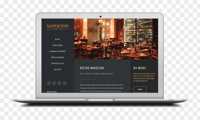 Bar Man Bistro Napolyon Portfolio Drivkraft Solna Digital Agency PNG