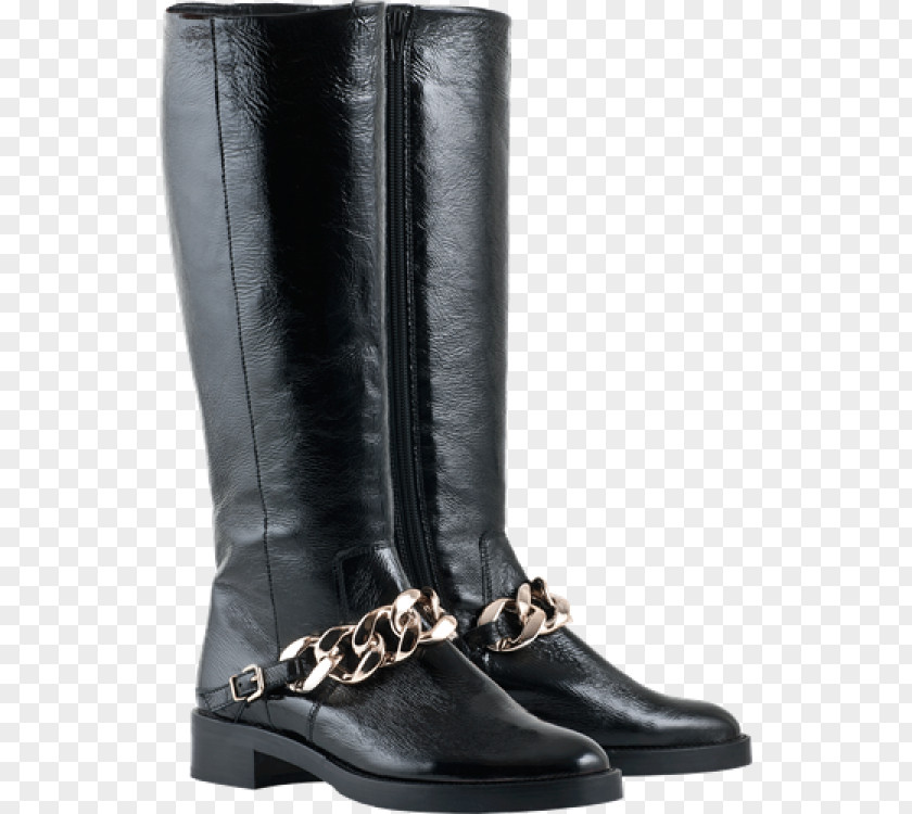 Black Leather Shoes Riding Boot Motorcycle Shoe PNG