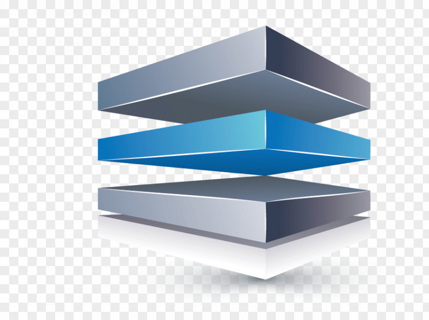 Cube Logo Three-dimensional Space PNG