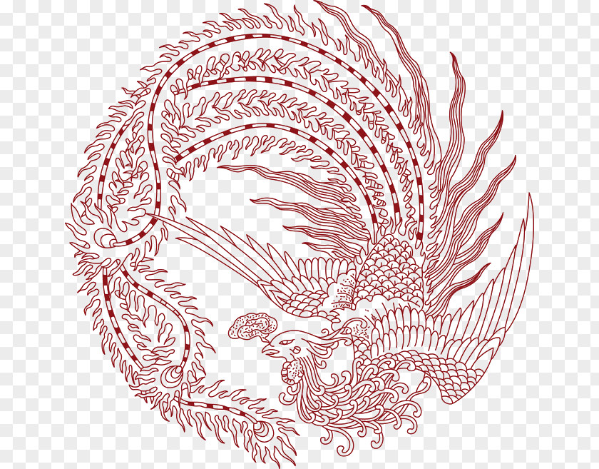 Fenghuang County Phoenix PNG Phoenix, Red clipart PNG