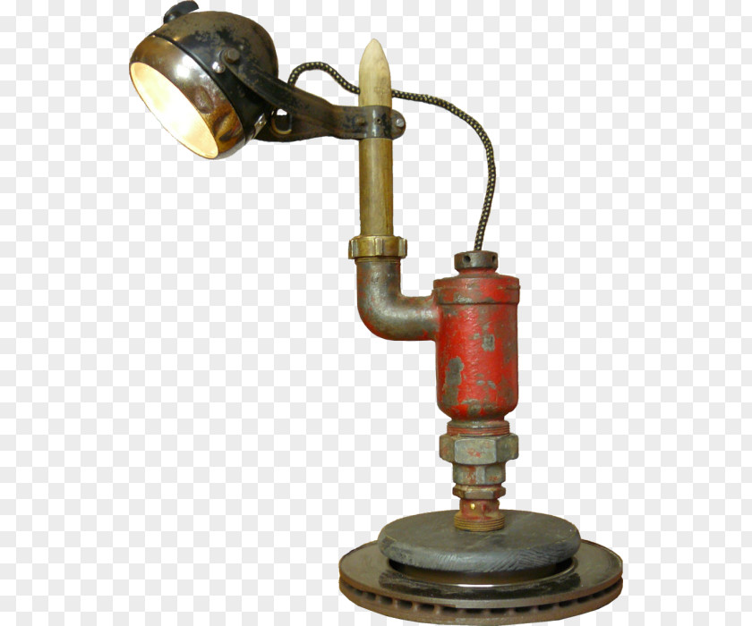 Lamp Lampe De Bureau Metal Industry Light PNG