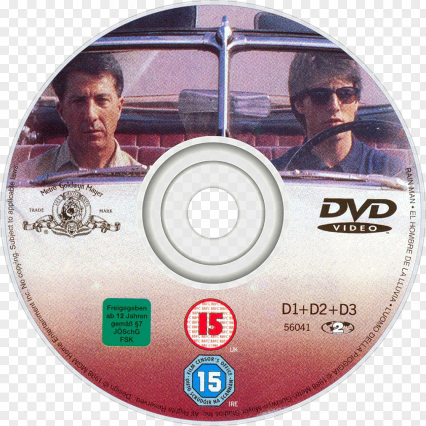 Rain Man Dustin Hoffman Compact Disc The Graduate DVD PNG