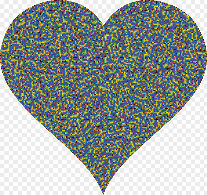 Colorful Confetti Heart Clip Art PNG