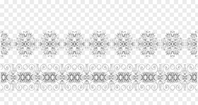 Floral Creative Vector Lines White Pattern PNG