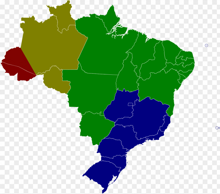 Brazil Vector Map PNG