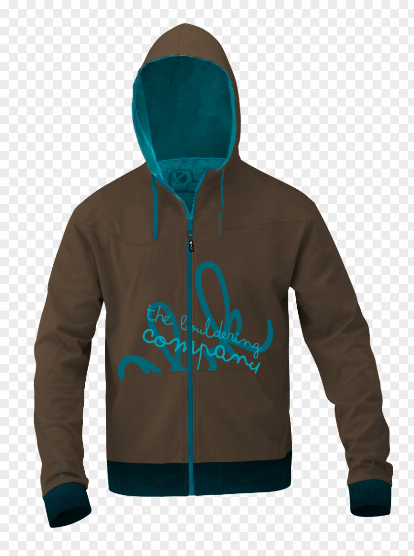 Brie Hoodie Turquoise PNG