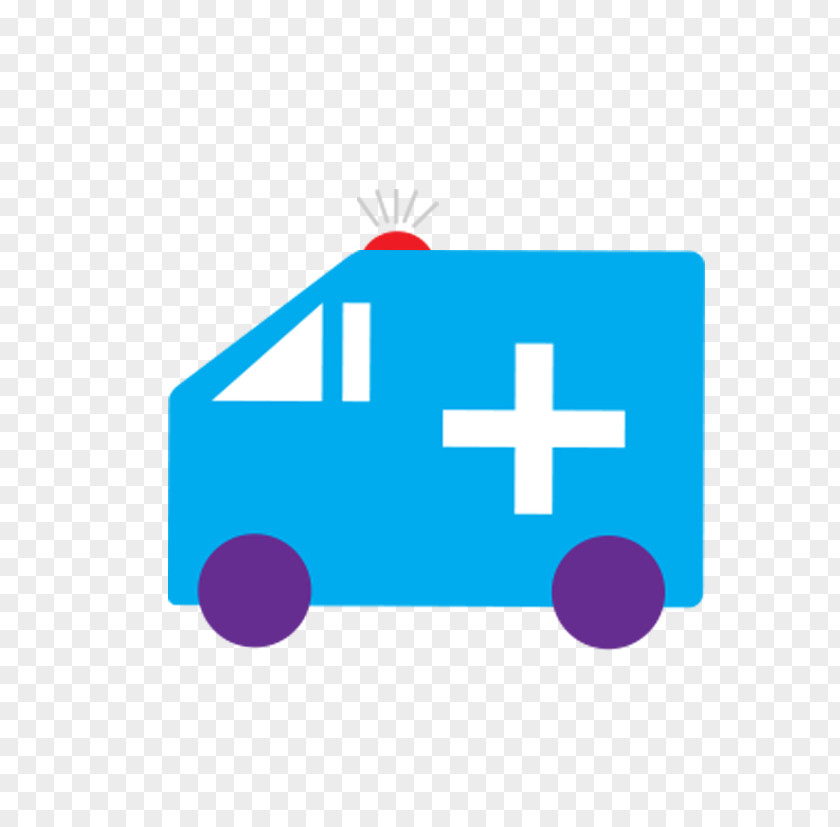 Blue Ambulance Hospital PNG
