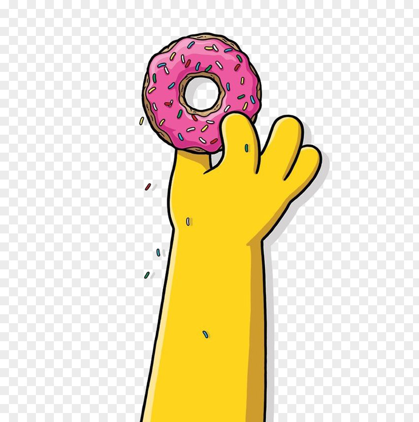 Cartoon Donut Homer Simpson Doughnut Bart Lisa Ned Flanders PNG