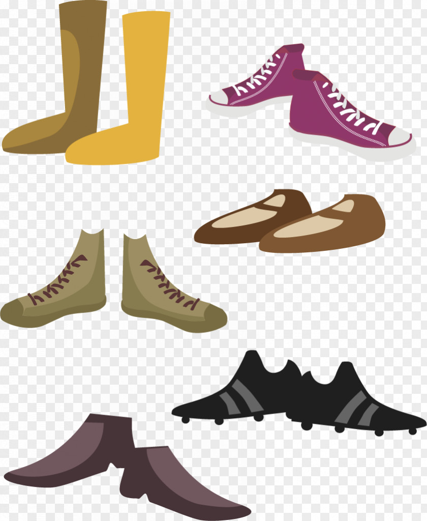Vector Flat Shoes Collection Ballet Shoe Cartoon Clothing PNG