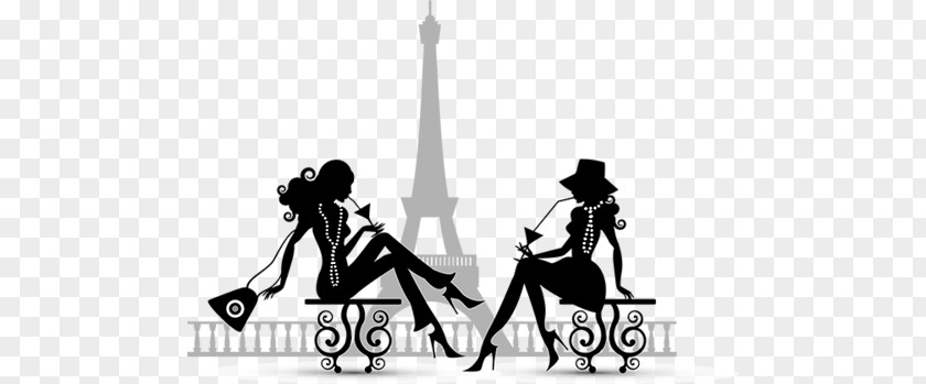 Paris Silhouette Art PNG