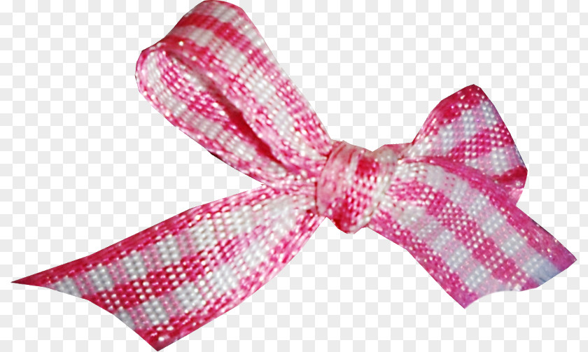 Pretty Pink Bow Cloth Tie Textile PNG