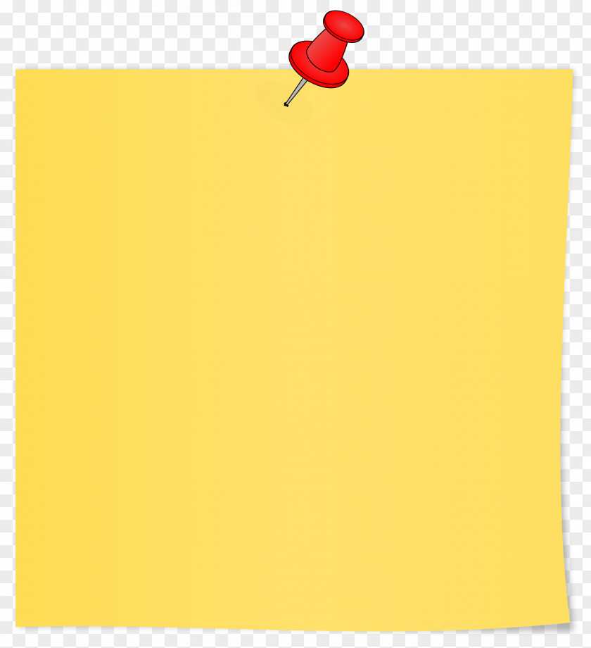 Sticky Notes Paper Area Rectangle Yellow PNG