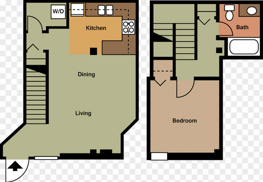 Apartment FreightYard Townhomes & Flats Floor Plan Renting Bedroom PNG