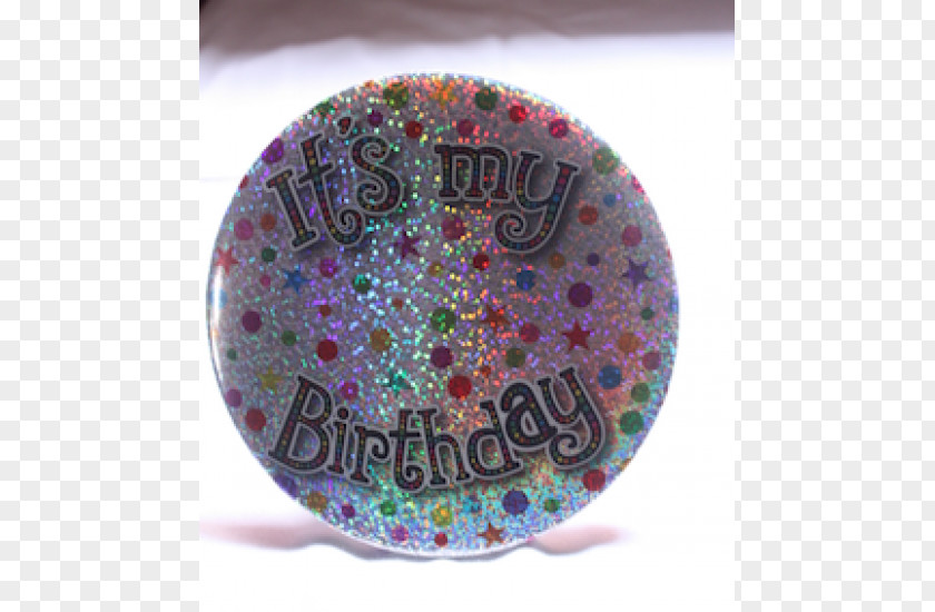 Badge Silver It’s My Birthday Feestversiering It's Greeting & Note Cards PNG