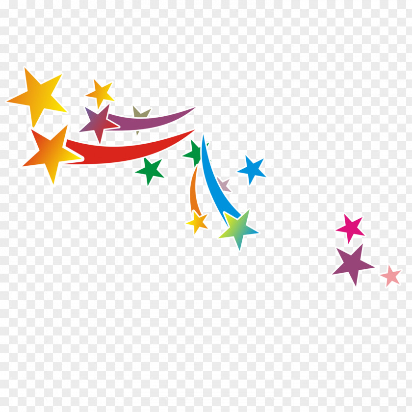 Colorful Pentagon Drawing Moon Star Clip Art PNG