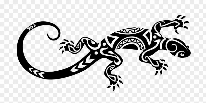 Lizard Marquesan Tattoo Polynesia Gecko PNG
