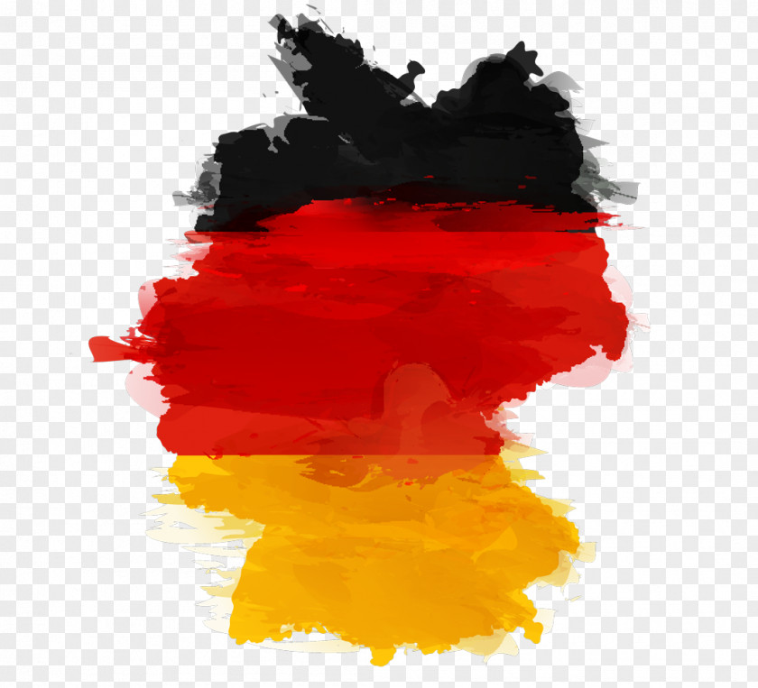 Silhouette Flag Of Germany Map PNG